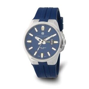 Kazi Luxury Charles Hubert Stainless Steel Blue Dial Watch